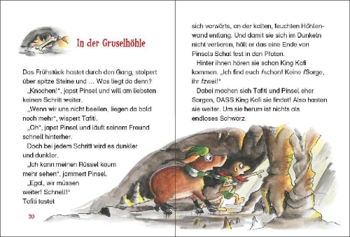 Buchcover und Innenansicht für das Buch: Tafiti und die Geisterhöhle (Band 15)