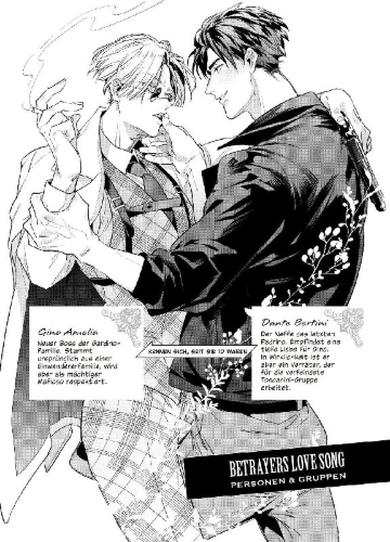 Buchcover und Innenansicht für das Buch: Betrayers Love Song 02