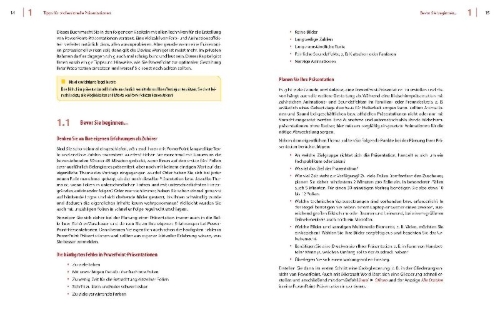 Buchcover und Innenansicht für das Buch: PowerPoint 2021, 2019 + Microsoft 365