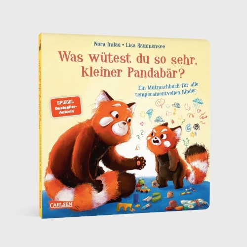 Buchcover und Innenansicht für das Buch: Was wütest du so sehr, kleiner Pandabär?