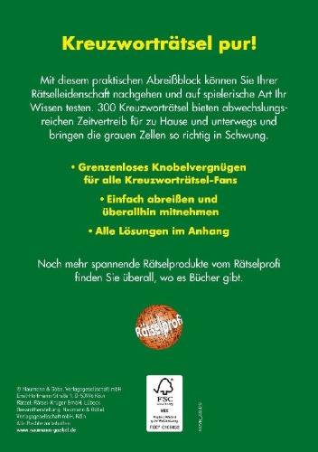 Buchcover und Innenansicht für das Buch: Der dicke Kreuzworträtsel-Block Band 31