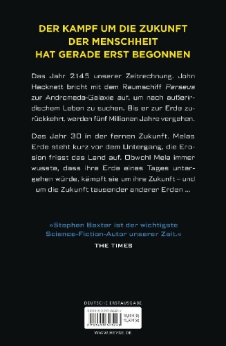 Buchcover und Innenansicht für das Buch: The Thousand Earths
