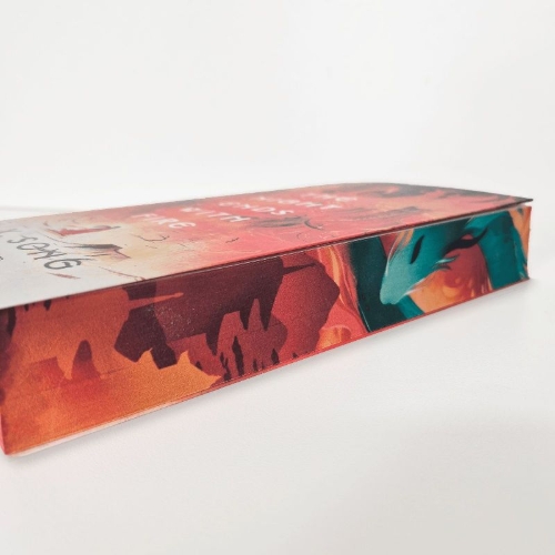Buchcover und Innenansicht für das Buch: The Night Ends With Fire