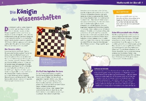 Buchcover und Innenansicht für das Buch: WAS IST WAS Naturwissenschaften easy! Mathe. Alles ist Zahl!