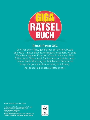 Buchcover und Innenansicht für das Buch: Giga-Rätselbuch 10
