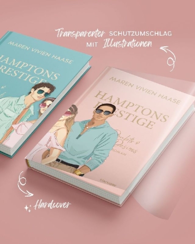 Buchcover und Innenansicht für das Buch: Hamptons Prestige - Sparks & Scandals