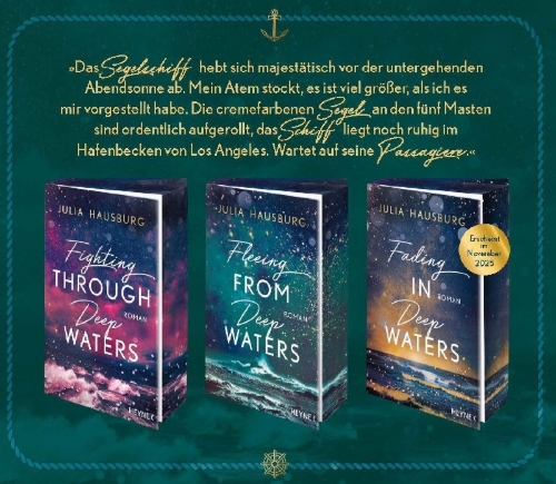 Buchcover und Innenansicht für das Buch: Fleeing From Deep Waters