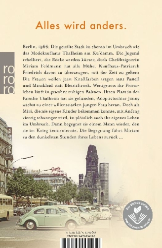 Buchcover und Innenansicht für das Buch: Die Schwestern vom Ku'damm: Ein neuer Morgen