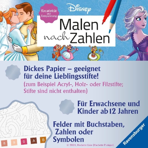 Buchcover und Innenansicht für das Buch: Coloriages mystères Disney - Babies
