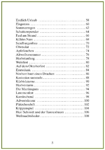 Buchcover und Innenansicht für das Buch: Maibowle und Winzerfest - Lücken-Geschichten in Reimen für Senioren