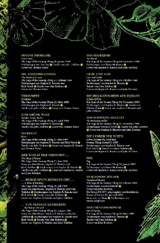 Buchcover und Innenansicht für das Buch: The Saga Of The Swamp Thing #20-#34, Swamp Thing Annual #2