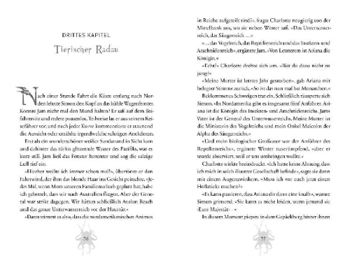 Buchcover und Innenansicht für das Buch: Die Erben der Animox 2. Das Gift des Oktopus