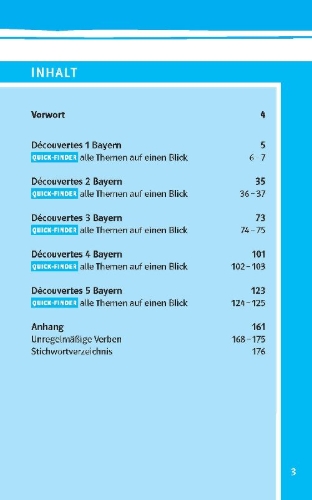 Buchcover und Innenansicht für das Buch: Découvertes Bayern (ab 2017) kompaktWissen 1.-5. Lernjahr
