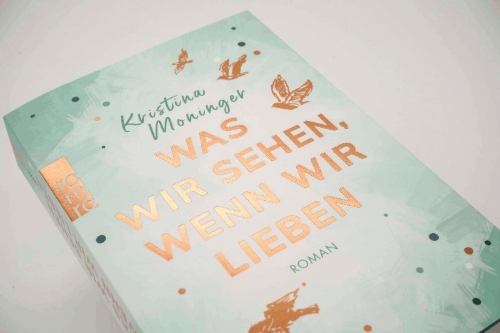 Buchcover und Innenansicht für das Buch: Was wir sehen, wenn wir lieben