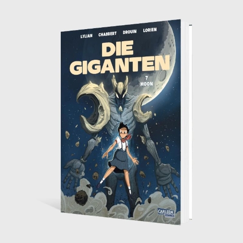 Buchcover und Innenansicht für das Buch: Les Géants - Tome 7 Moon
