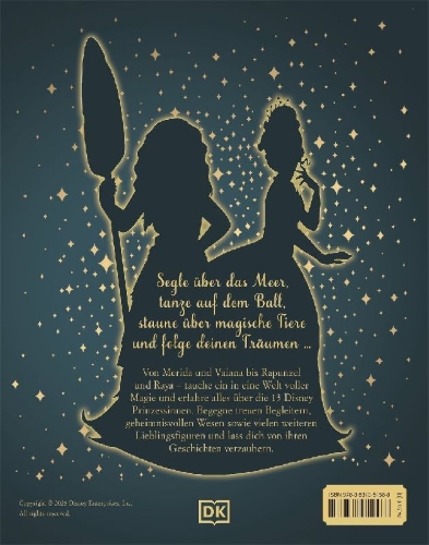 Buchcover und Innenansicht für das Buch: Disney Prinzessin: Zauberhafte Märchenwelt
