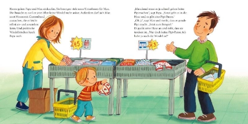 Buchcover und Innenansicht für das Buch: LESEMAUS 61: Max geht aufs Klo