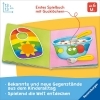 Buchcover und Innenansicht für das Buch: Mein Gucklochbuch: Erste Sachen, Pappbilderbuch für Kinder ab 6 Monaten, mit Spieleffekt