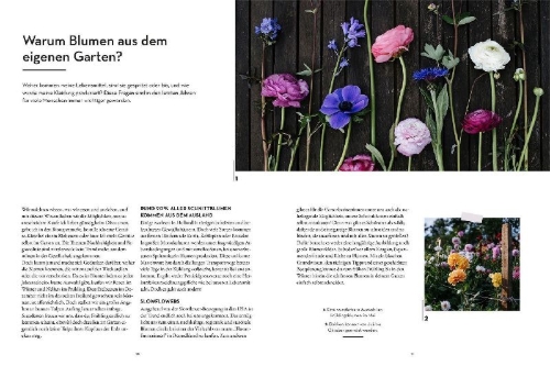 Buchcover und Innenansicht für das Buch: Vom Garten in die Vase