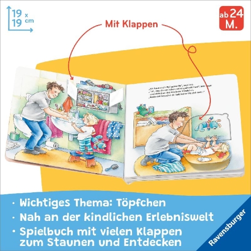Buchcover und Innenansicht für das Buch: Aufs Töpfchen gehen ist pipileicht