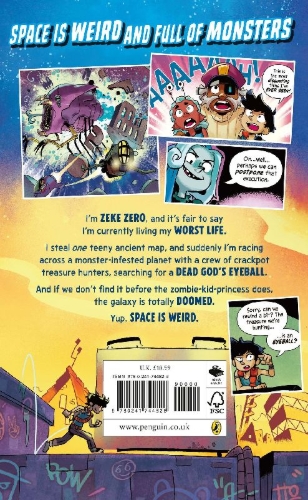 Buchcover und Innenansicht für das Buch: Star Breakers: Zeke Zero Vs The Galaxy