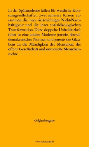 Buchcover und Innenansicht für das Buch: Unhaltbarkeit