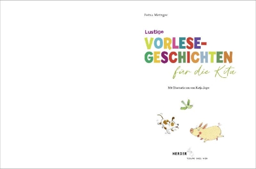 Buchcover und Innenansicht für das Buch: Lustige Vorlesegeschichten für die Kita