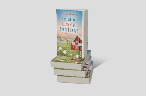 Buchcover und Innenansicht für das Buch: Das kleine Café auf Spitzbergen