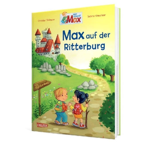 Buchcover und Innenansicht für das Buch: Max-Bilderbücher: Max auf der Ritterburg