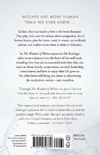 Buchcover und Innenansicht für das Buch: The Wisdom of Wolves