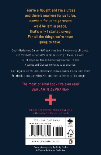 Buchcover und Innenansicht für das Buch: Noughts & Crosses. TV Tie-In