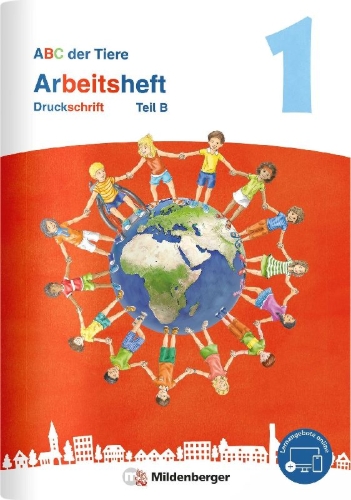 Buchcover und Innenansicht für das Buch: ABC der Tiere 1 Neubearbeitung - Arbeitsheft Druckschrift, Teil A und B