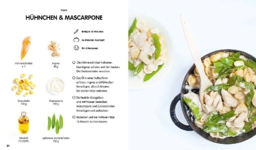 Buchcover und Innenansicht für das Buch: Super Einfach One Pot