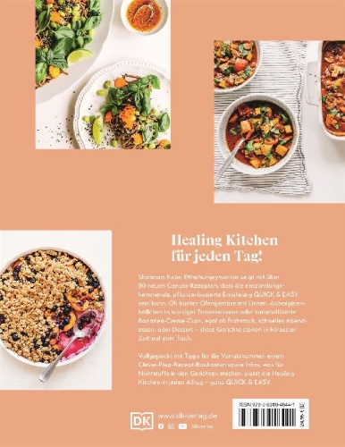 Buchcover und Innenansicht für das Buch: Healing Kitchen - Quick & Easy