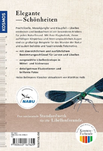 Buchcover und Innenansicht für das Buch: Der Kosmos Libellenführer