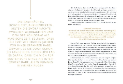 Buchcover und Innenansicht für das Buch: Rauhnächte - 12 Tage nur für dich