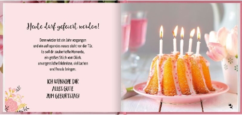 Buchcover und Innenansicht für das Buch: Herzlichen Glückwunsch zum Geburtstag
