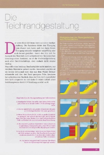 Buchcover und Innenansicht für das Buch: Repräsentative Gartenteiche und Wassergärten