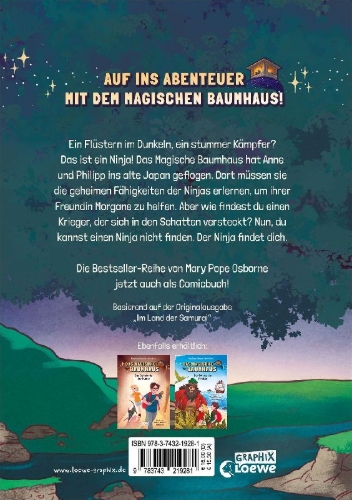 Buchcover und Innenansicht für das Buch: Night of the Ninjas