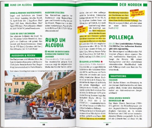 Buchcover und Innenansicht für das Buch: MARCO POLO Reiseführer Mallorca