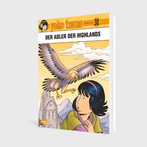 Buchcover und Innenansicht für das Buch: Yoko Tsuno Tome 31 - L'aigle des Highlands
