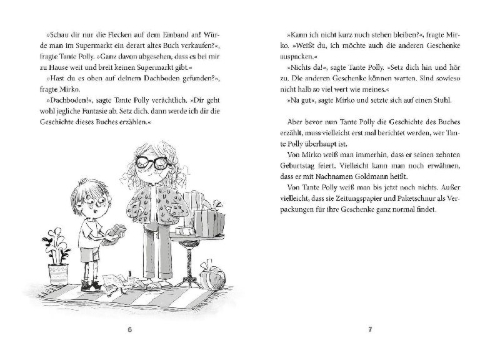 Buchcover und Innenansicht für das Buch: Tante Polly