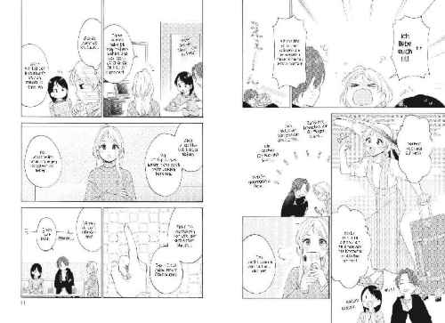 Buchcover und Innenansicht für das Buch: Hananoi-kun to koi no yamai