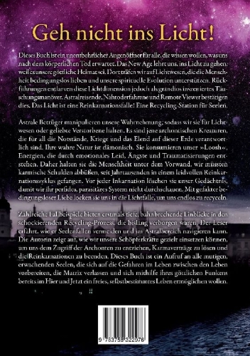 Buchcover und Innenansicht für das Buch: Geh nicht ins Licht!