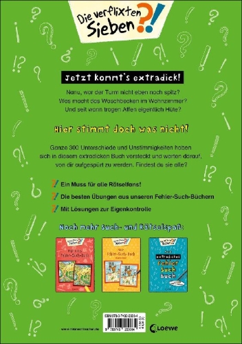 Buchcover und Innenansicht für das Buch: Mein extradickes Fehler-Such-Buch (grün)