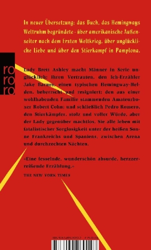 Buchcover und Innenansicht für das Buch: The Sun Also Rises