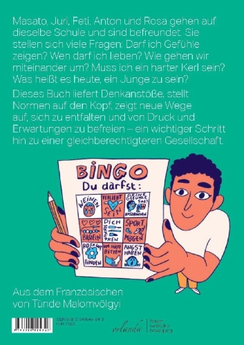 Buchcover und Innenansicht für das Buch: Être garçon