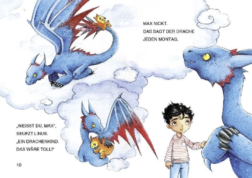 Buchcover und Innenansicht für das Buch: Leselöwen 1. Klasse - Das geheimnisvolle Drachenei
