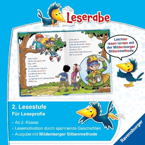 Buchcover und Innenansicht für das Buch: Leserabe Sonderausgaben - Geschichten von starken Helden - Silbe für Silbe lesen lernen