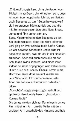 Buchcover und Innenansicht für das Buch: Deine TikTok-Challenge - Wie weit traust du dich zu gehen?